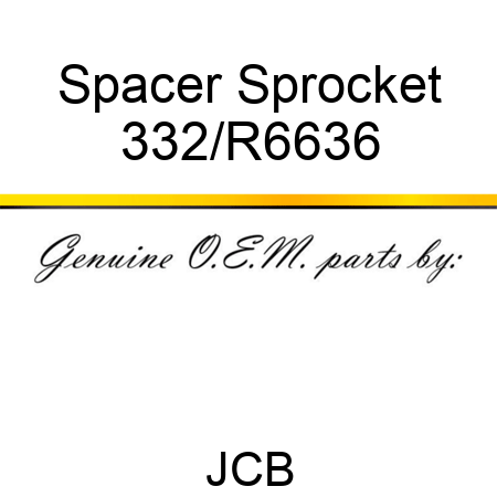 Spacer, Sprocket 332/R6636