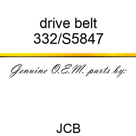 drive belt 332/S5847