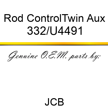 Rod, Control,Twin Aux 332/U4491