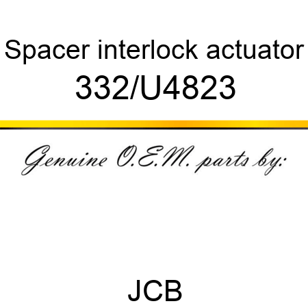 Spacer, interlock actuator 332/U4823