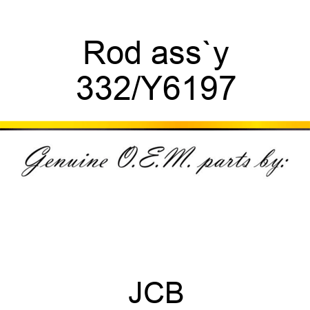 Rod, ass`y 332/Y6197