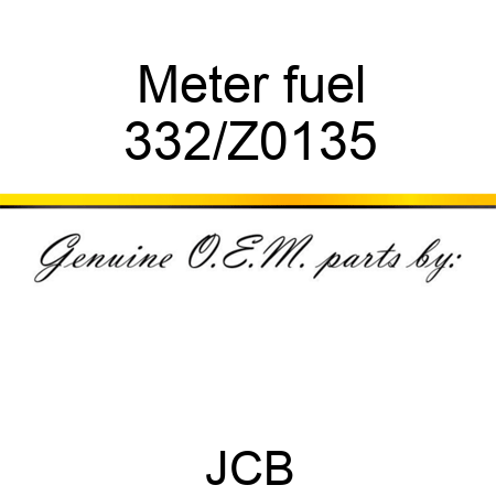 Meter, fuel 332/Z0135