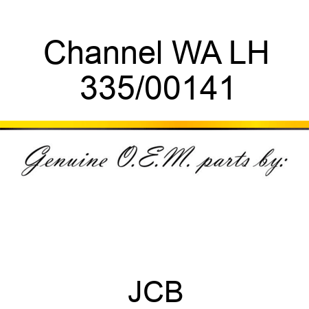 Channel, WA LH 335/00141