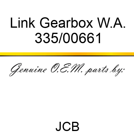 Link, Gearbox W.A. 335/00661