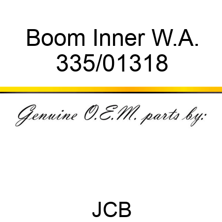 Boom, Inner W.A. 335/01318