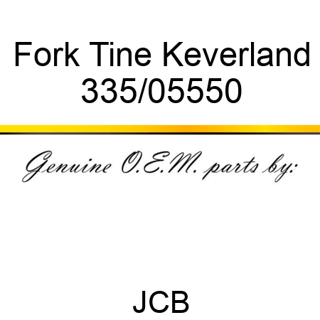 Fork, Tine Keverland 335/05550
