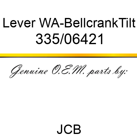 Lever, WA-Bellcrank,Tilt 335/06421