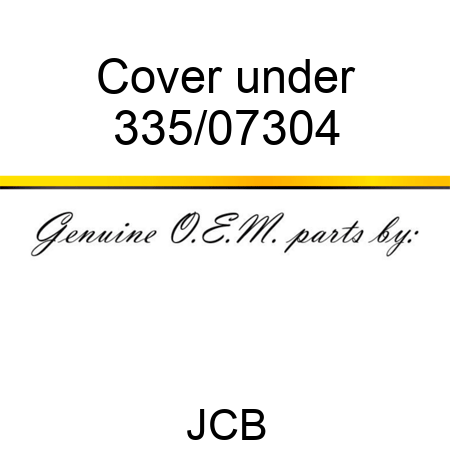 Cover, under 335/07304