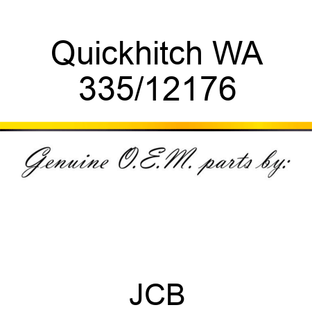 Quickhitch, WA 335/12176