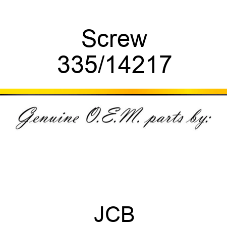 Screw 335/14217