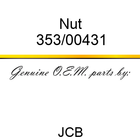 Nut 353/00431