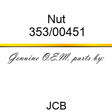 Nut 353/00451