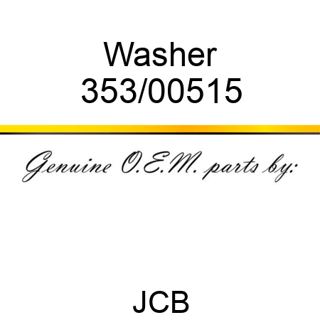 Washer 353/00515