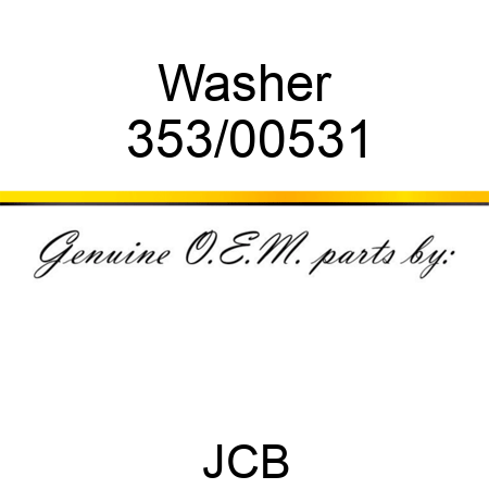 Washer 353/00531