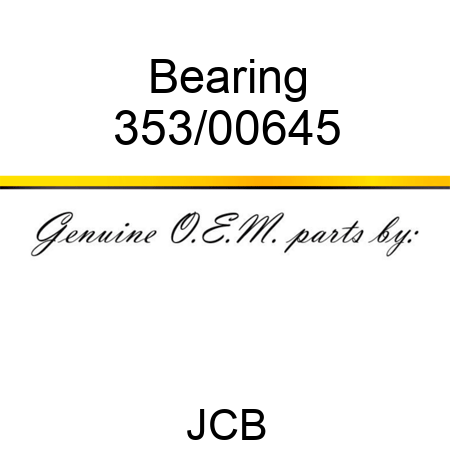 Bearing 353/00645