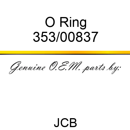 O Ring 353/00837