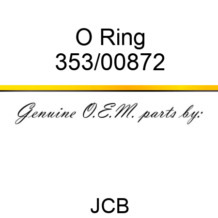 O Ring 353/00872