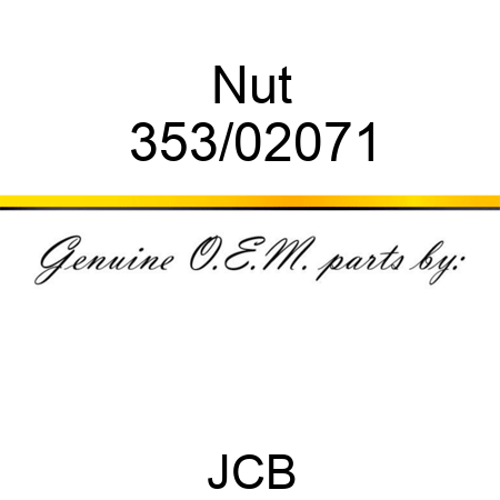 Nut 353/02071