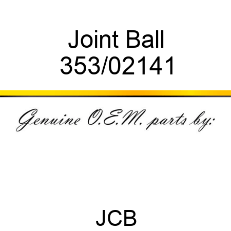 Joint, Ball 353/02141