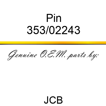 Pin 353/02243