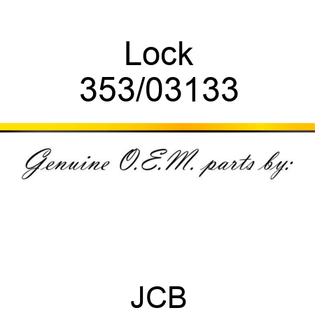 Lock 353/03133