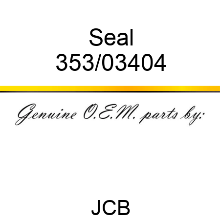 Seal 353/03404
