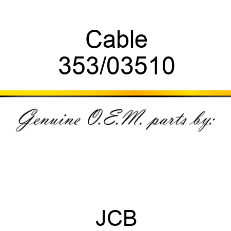 Cable 353/03510