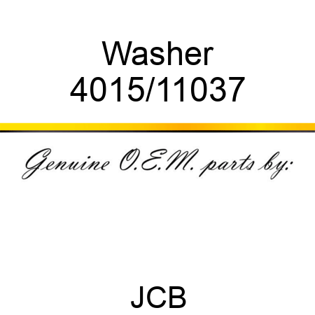 Washer 4015/11037