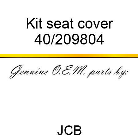 Kit, seat cover 40/209804