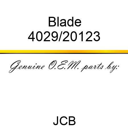Blade 4029/20123