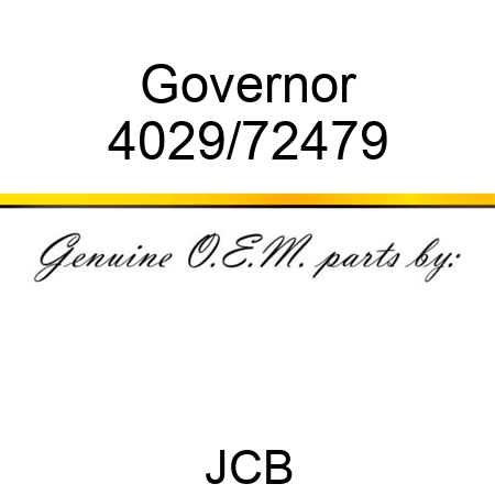 Governor 4029/72479