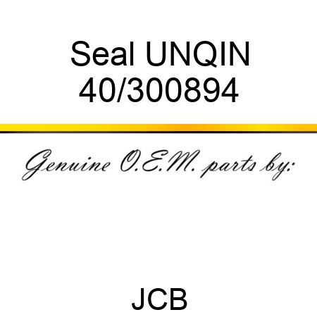 Seal, UNQIN 40/300894
