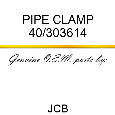 PIPE CLAMP 40/303614