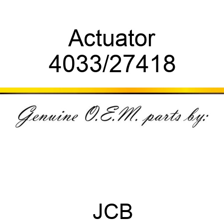 Actuator 4033/27418