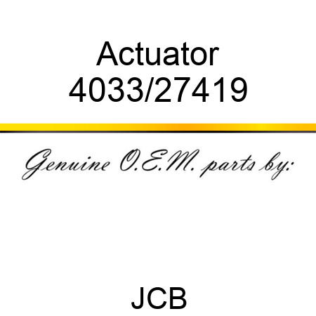 Actuator 4033/27419