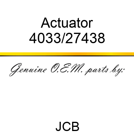 Actuator 4033/27438