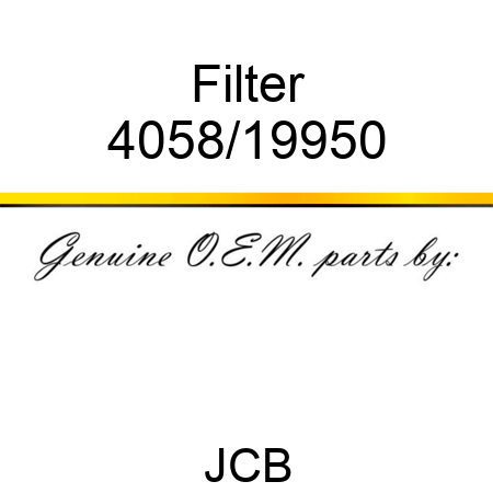 Filter 4058/19950