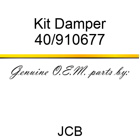 Kit, Damper 40/910677