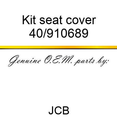 Kit, seat cover 40/910689