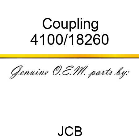 Coupling 4100/18260