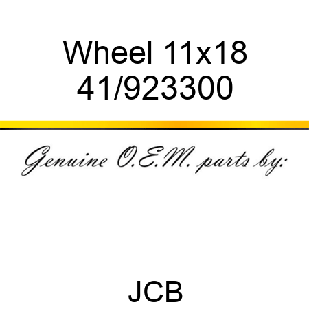 Wheel, 11x18 41/923300
