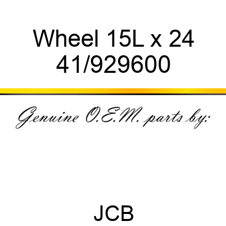 Wheel, 15L x 24 41/929600