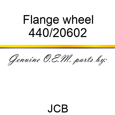Flange, wheel 440/20602