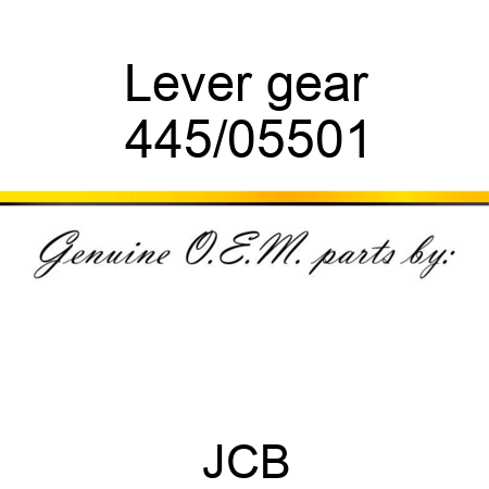 Lever, gear 445/05501