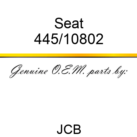 Seat 445/10802