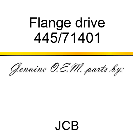 Flange, drive 445/71401