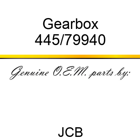 Gearbox 445/79940