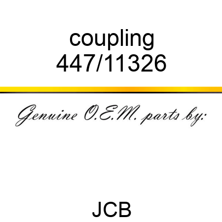 coupling 447/11326