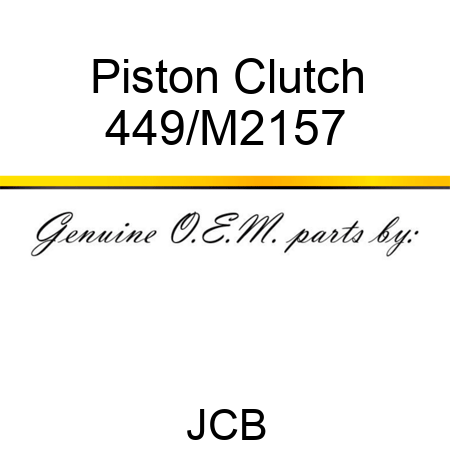 Piston, Clutch 449/M2157