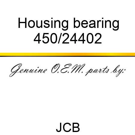 Housing, bearing 450/24402